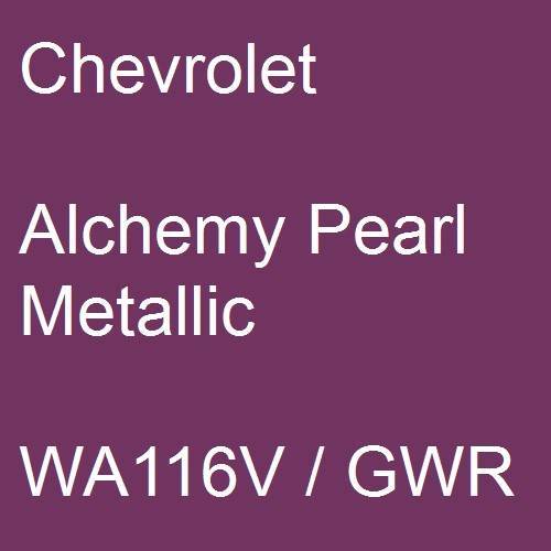 Chevrolet, Alchemy Pearl Metallic, WA116V / GWR.